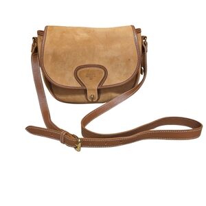 Mcguire Nicholas Brown Suede Raw Leather 173 Crossbody Purse Designer Western